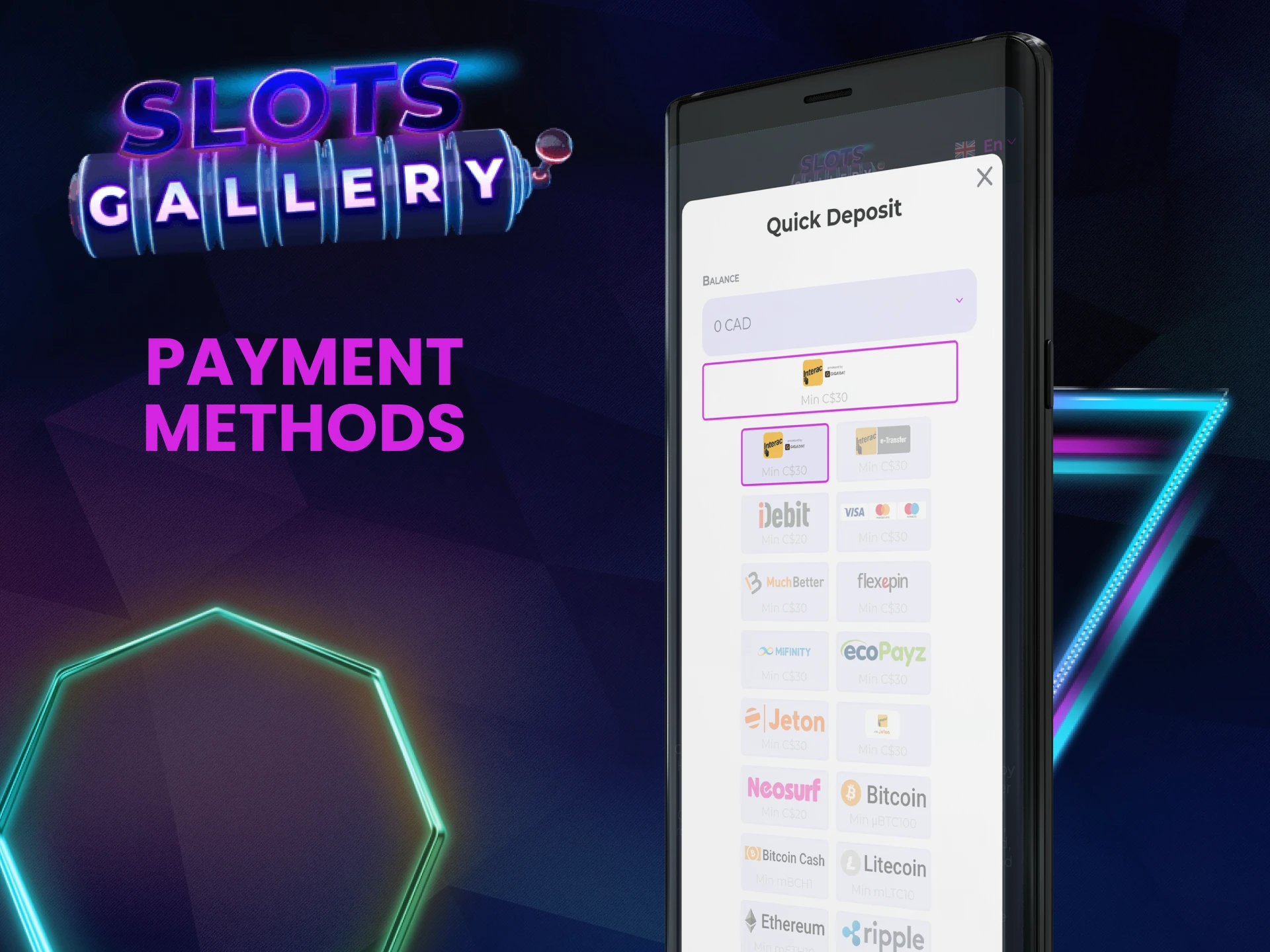 We will tell you about the transaction methods in the Slots Gallery app.