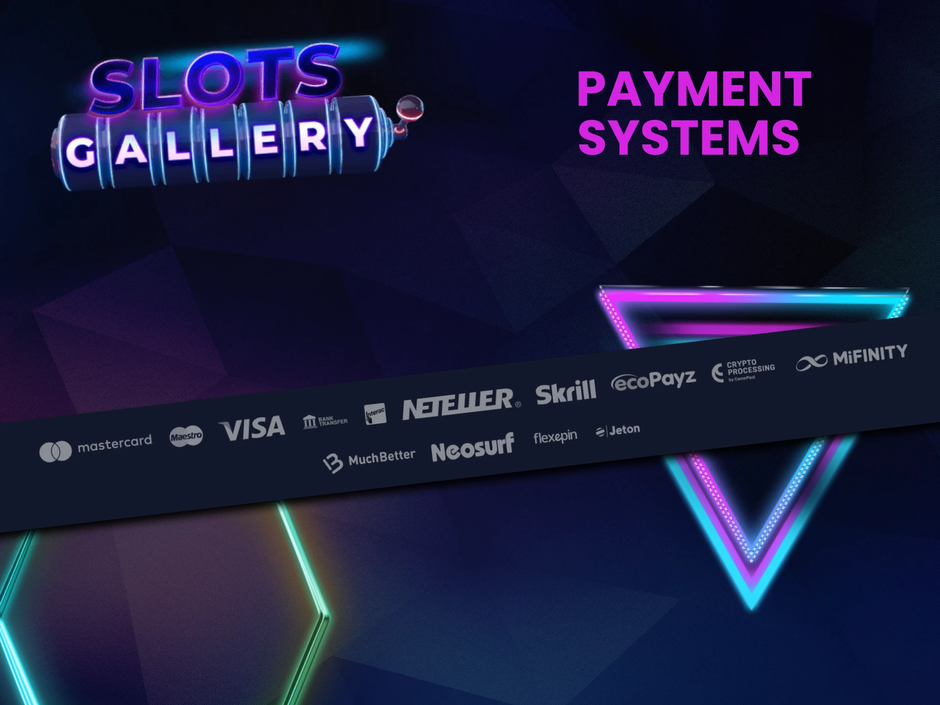 Find out what methods of depositing and withdrawing funds are available on Slots Gallery.