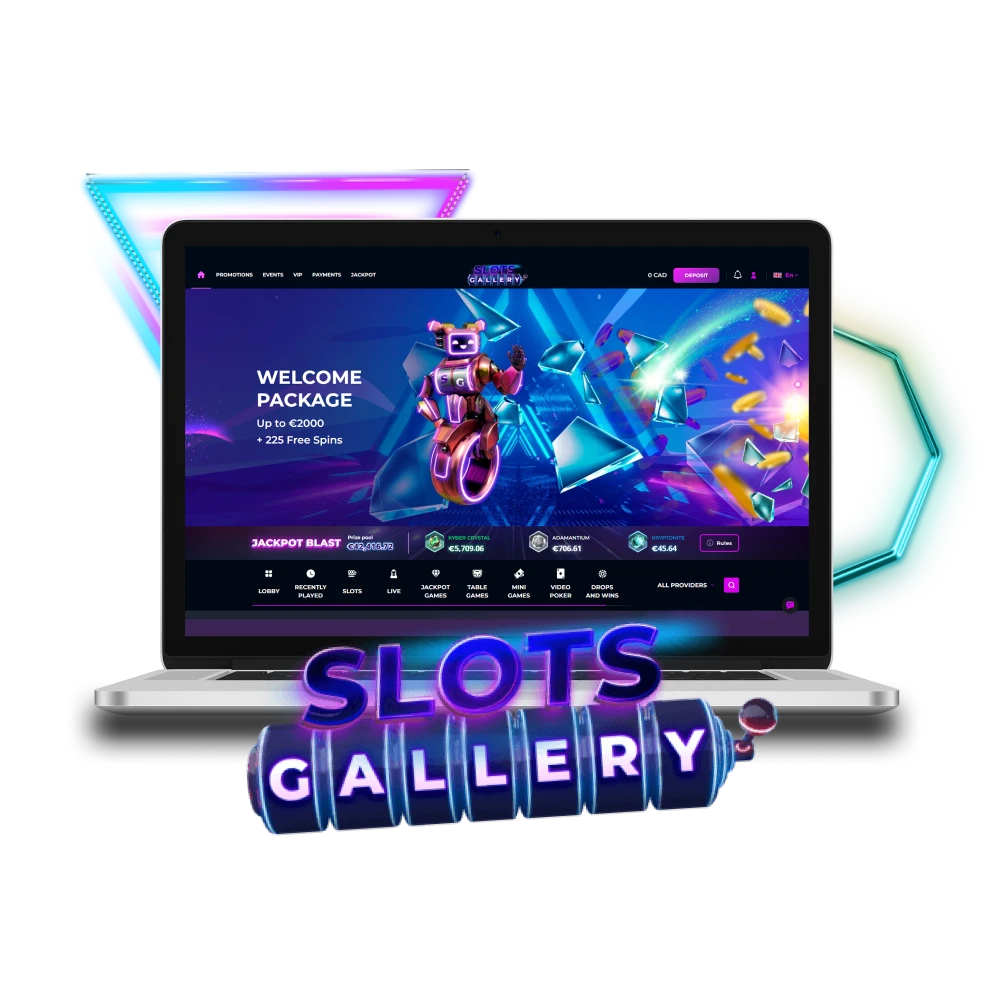 For casino games, choose the Slots Gallery service.