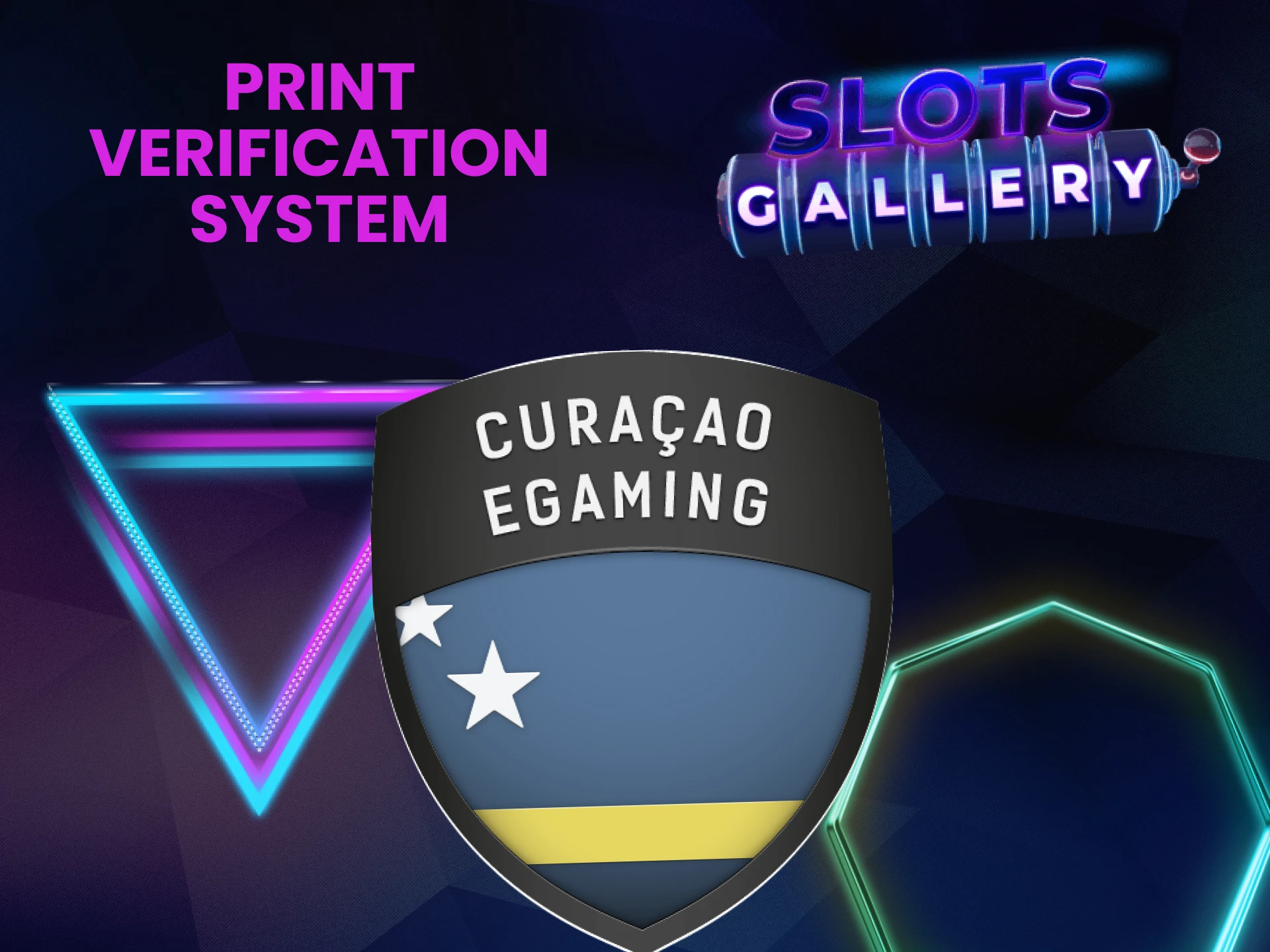 We will talk about the print verification system on the Slots Gallery website.