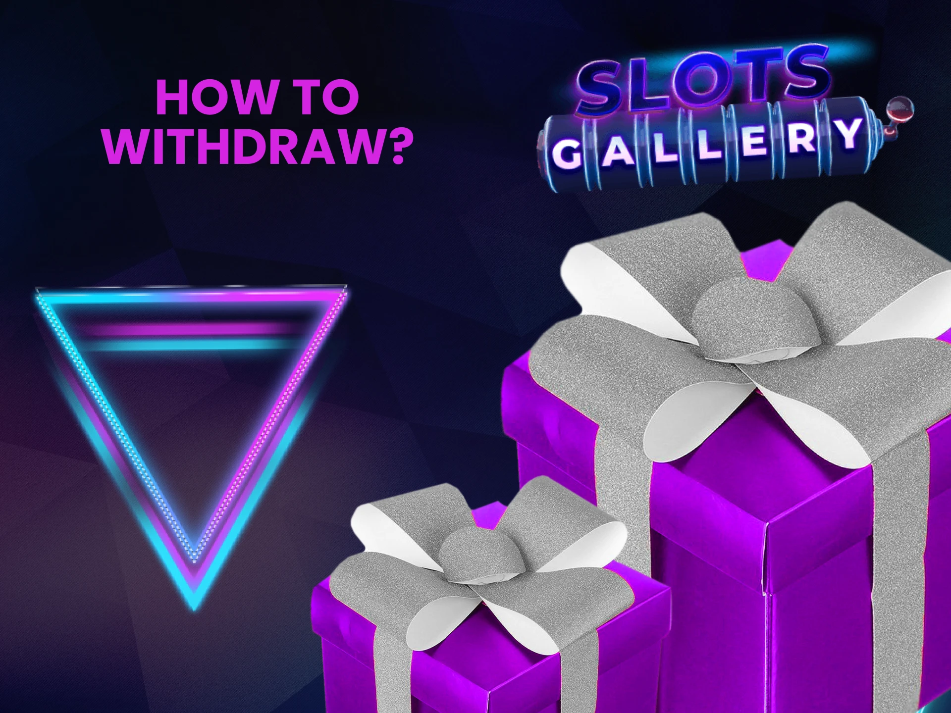 We will tell you how to withdraw bonuses received on SlotsGallery.