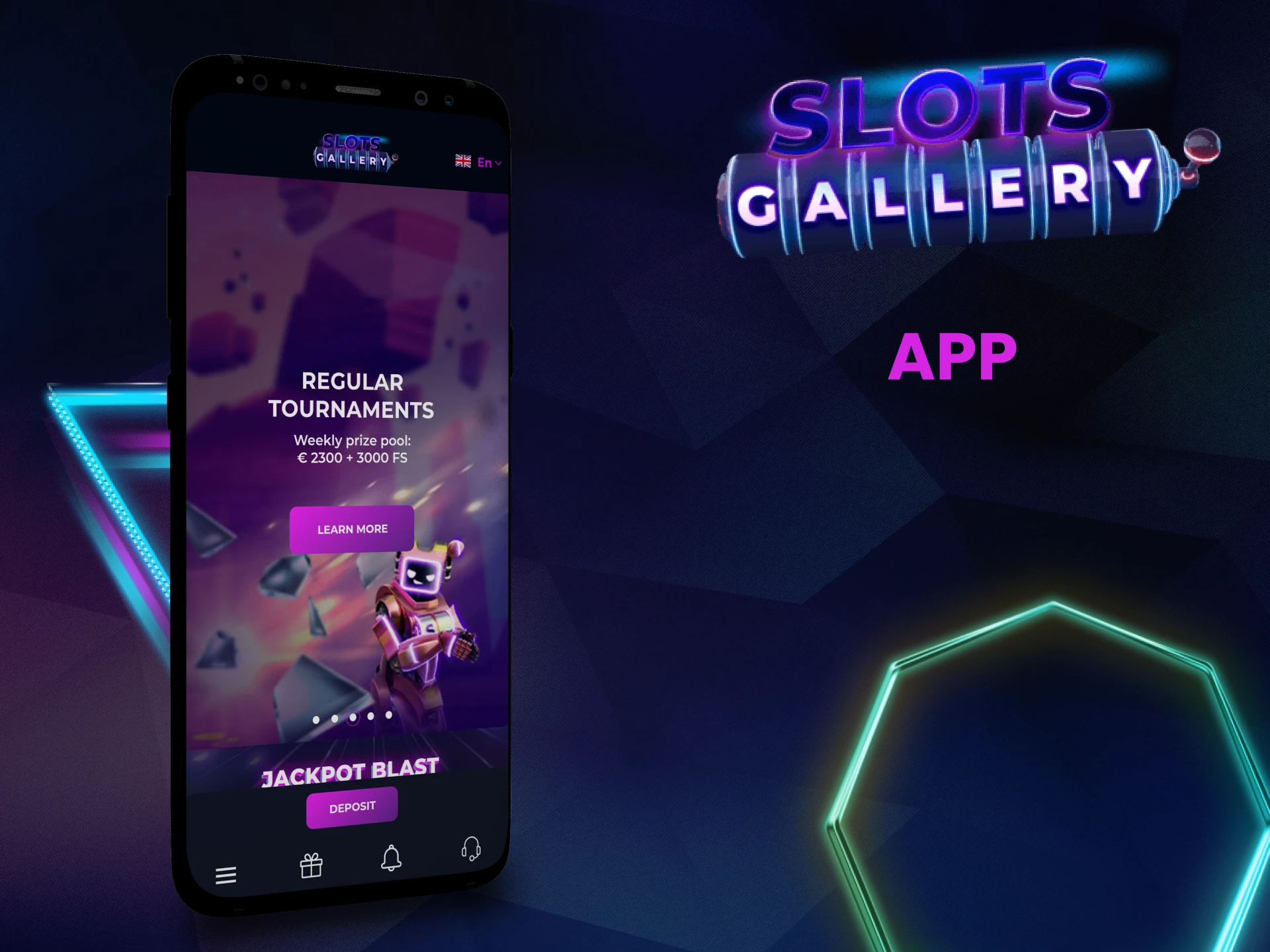 You can use the SlotsGallery mobile app.