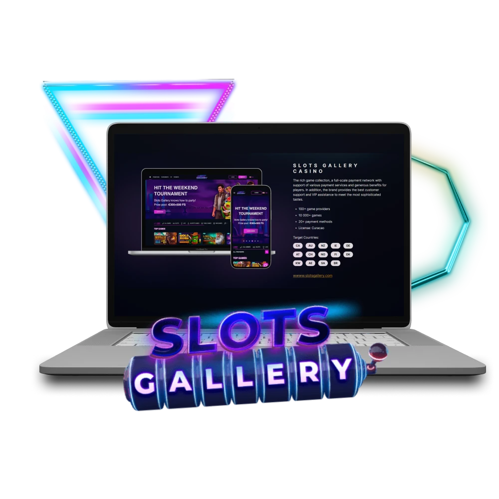 Earn money with the Slots Gallery affiliate program.
