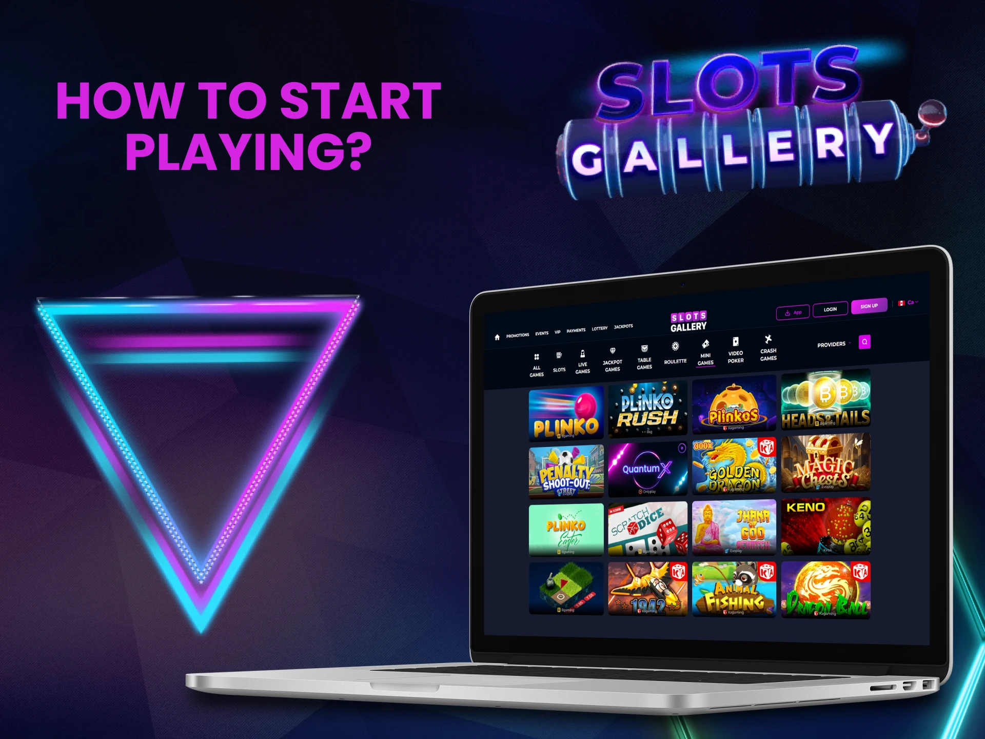 There is a section with mini games on the Slots Gallery website.