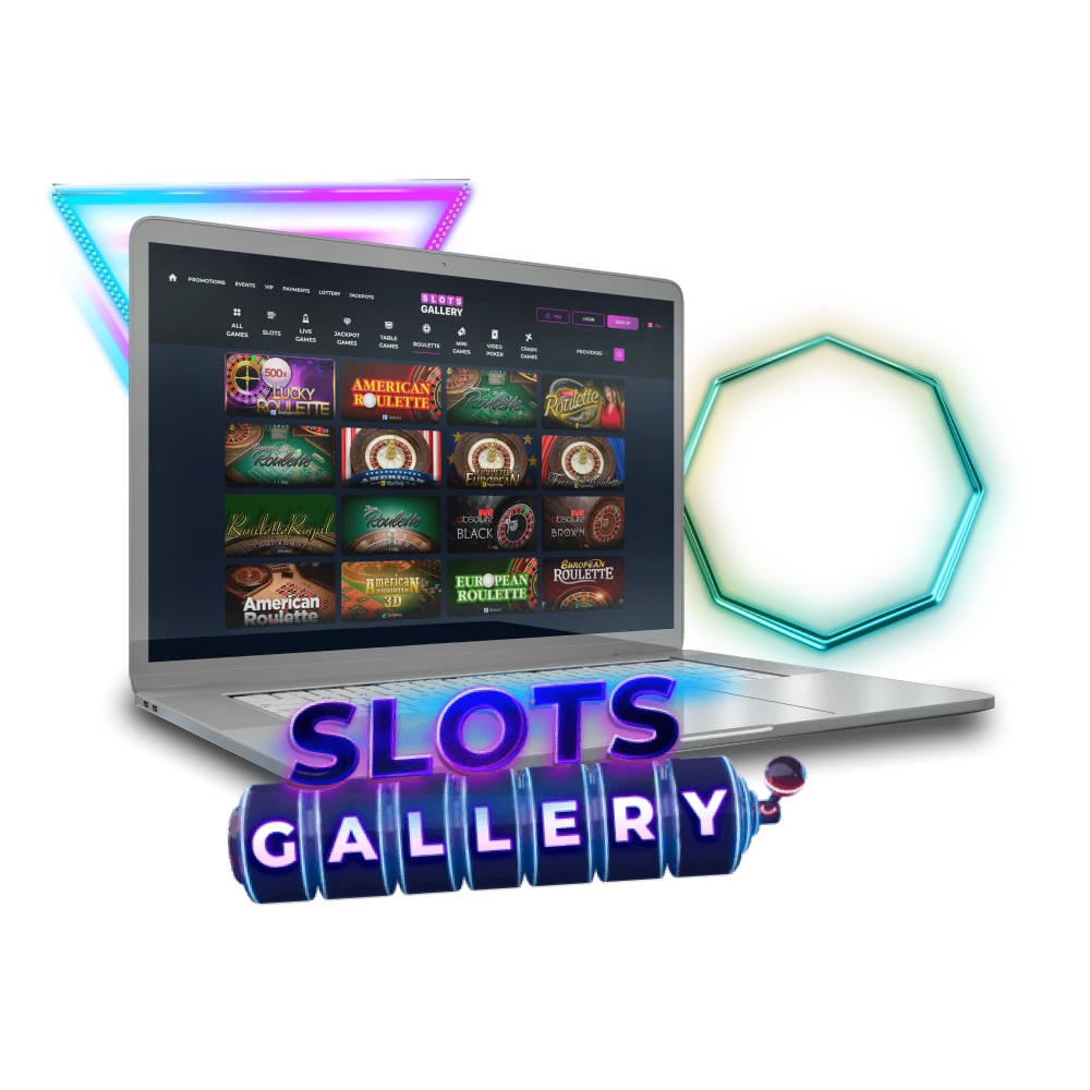 To play in the casino at Slots Gallery, choose roulette.
